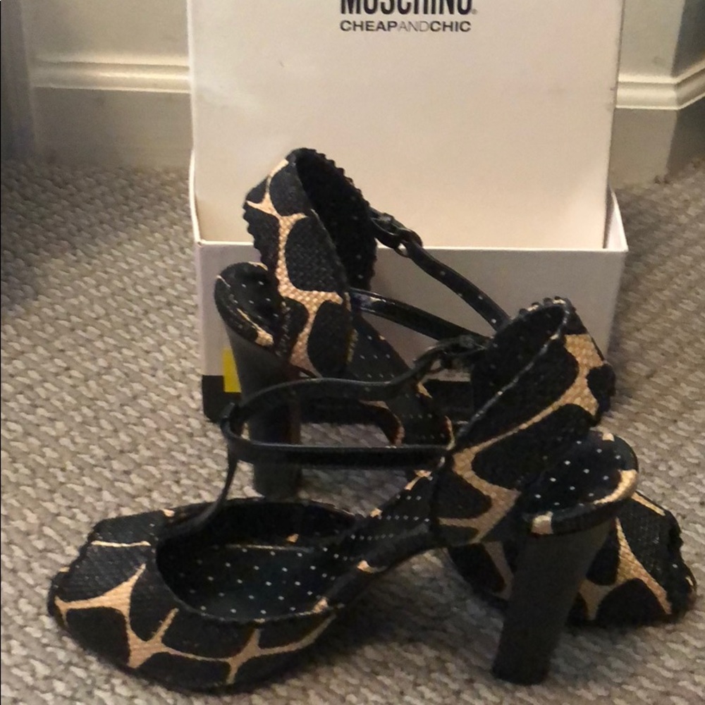 Moschino Cheap and Chic Jute Sandals